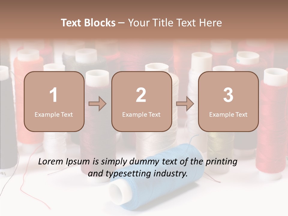 Colorful Blue Clothing PowerPoint Template