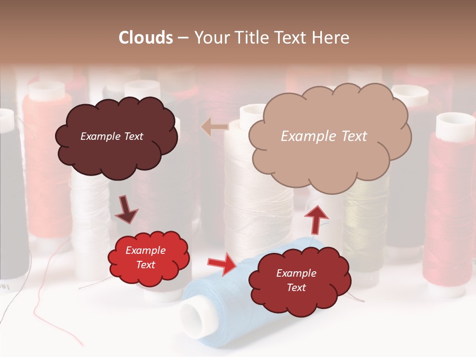 Colorful Blue Clothing PowerPoint Template