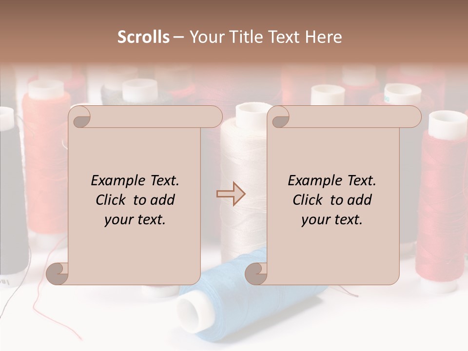 Colorful Blue Clothing PowerPoint Template