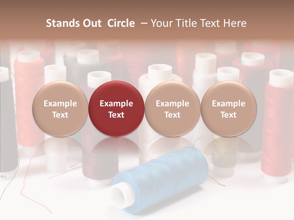 Colorful Blue Clothing PowerPoint Template