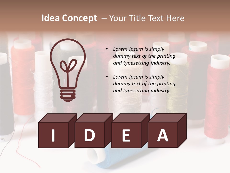 Colorful Blue Clothing PowerPoint Template