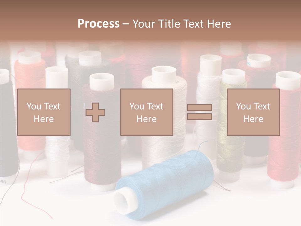 Colorful Blue Clothing PowerPoint Template