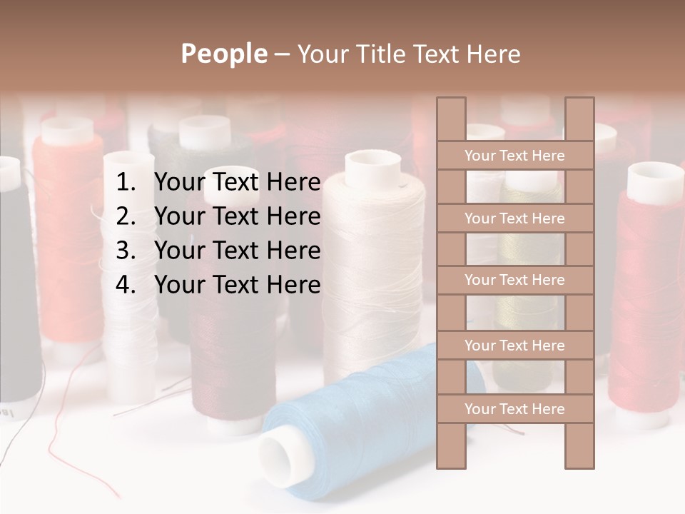 Colorful Blue Clothing PowerPoint Template