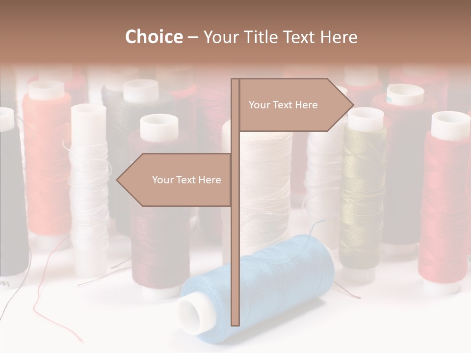 Colorful Blue Clothing PowerPoint Template