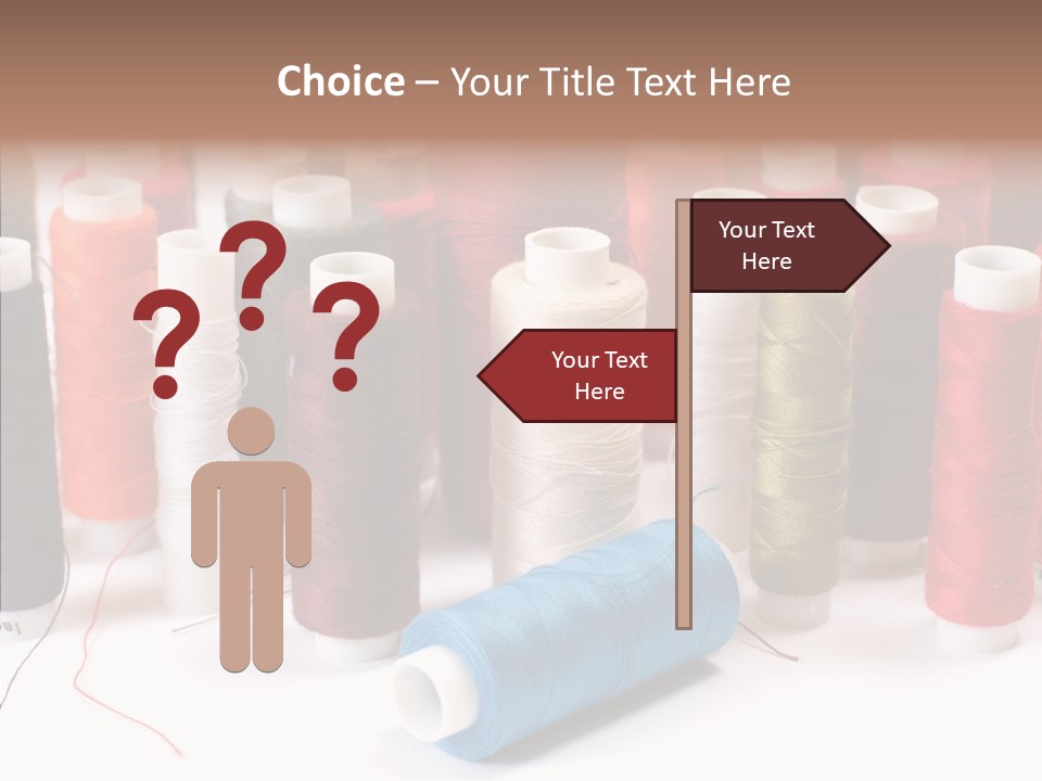 Colorful Blue Clothing PowerPoint Template