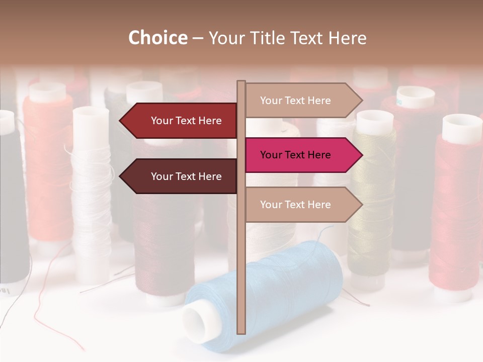 Colorful Blue Clothing PowerPoint Template