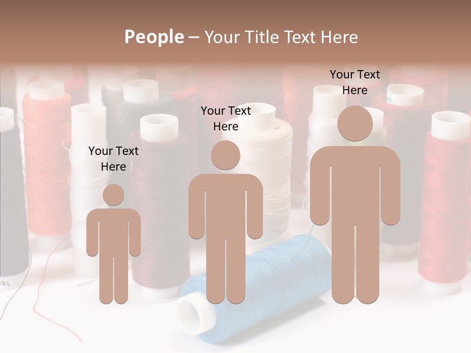 Colorful Blue Clothing PowerPoint Template