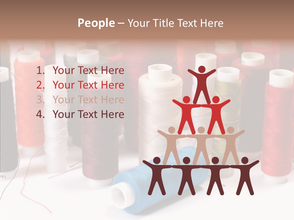 Colorful Blue Clothing PowerPoint Template