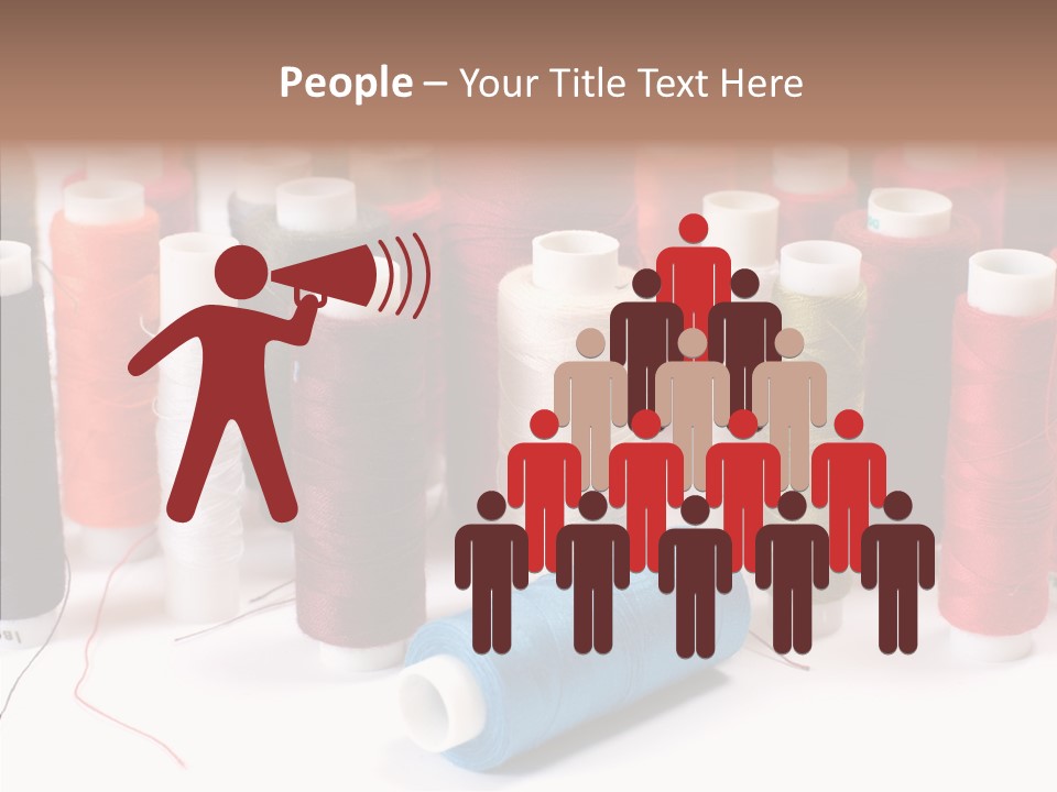 Colorful Blue Clothing PowerPoint Template