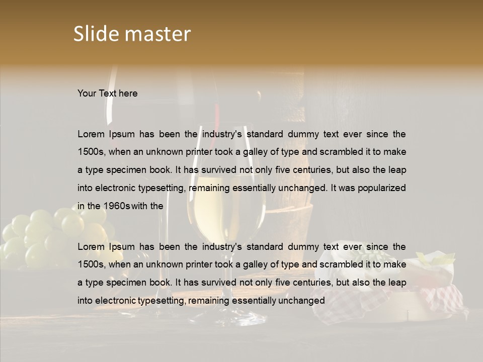 Red Table Even PowerPoint Template