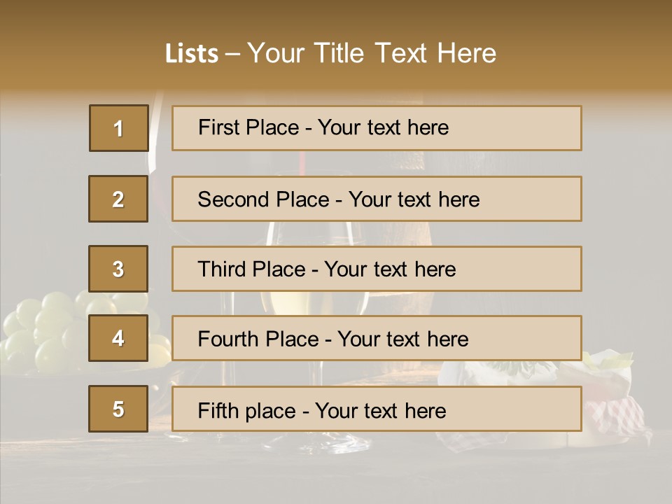 Red Table Even PowerPoint Template