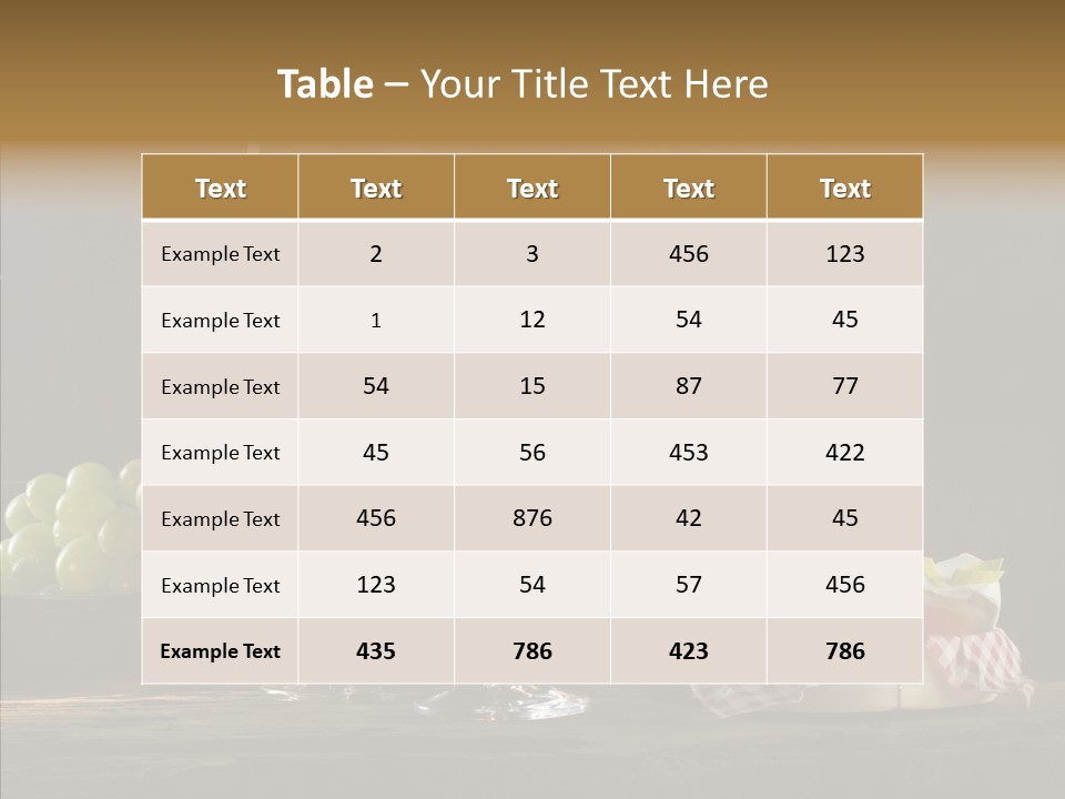 Red Table Even PowerPoint Template