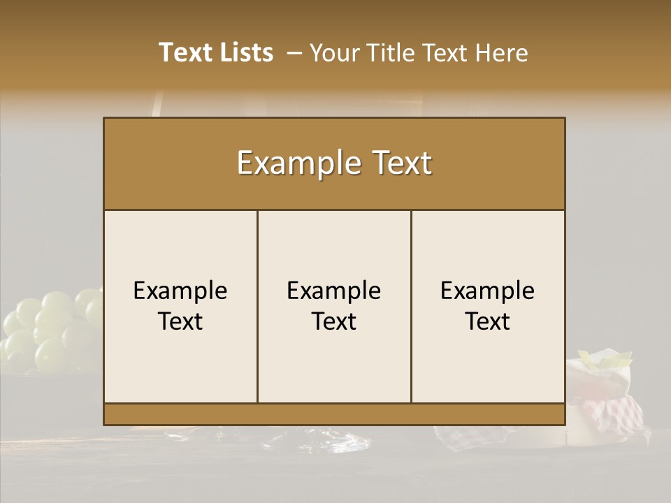 Red Table Even PowerPoint Template