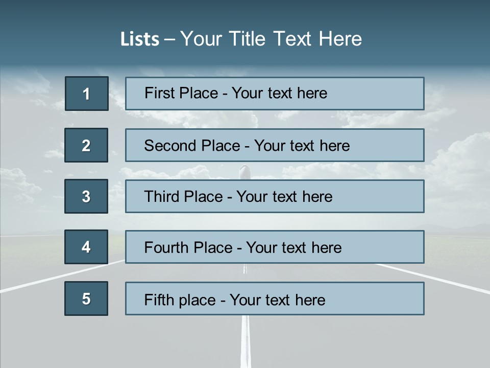 Flying Jet Travel PowerPoint Template