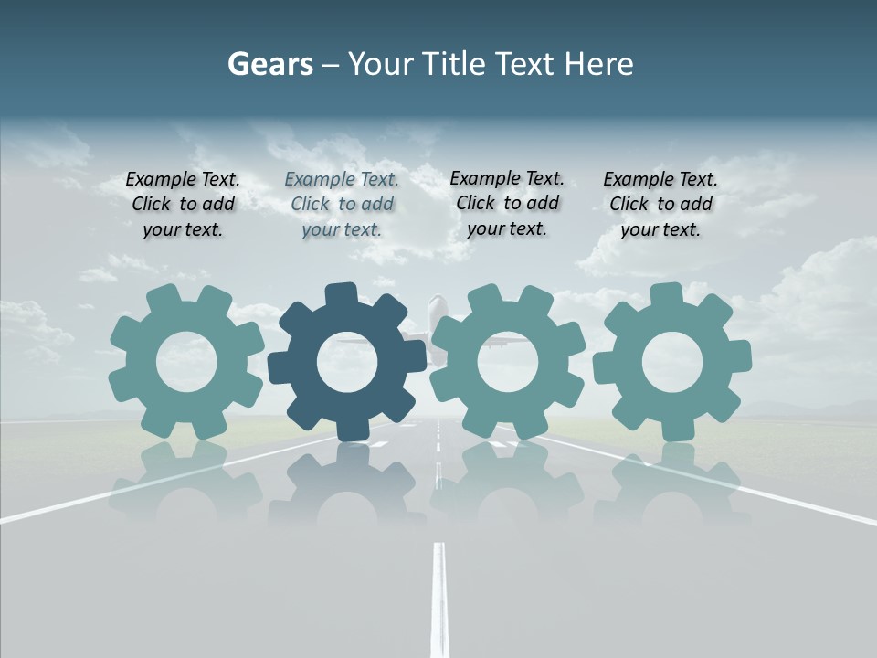 Flying Jet Travel PowerPoint Template