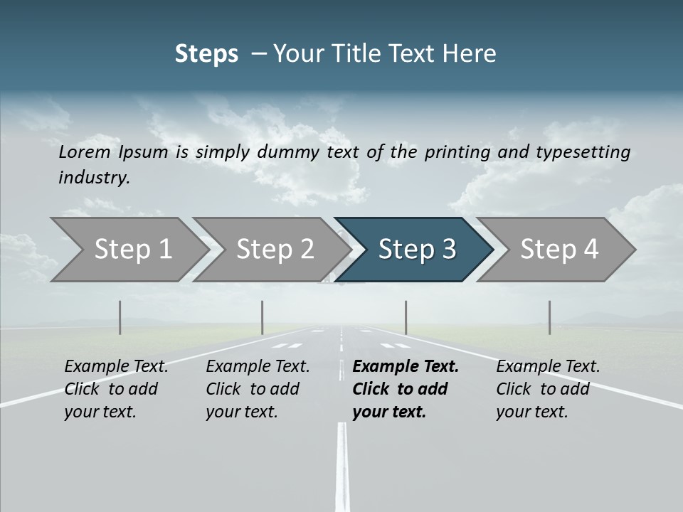 Flying Jet Travel PowerPoint Template