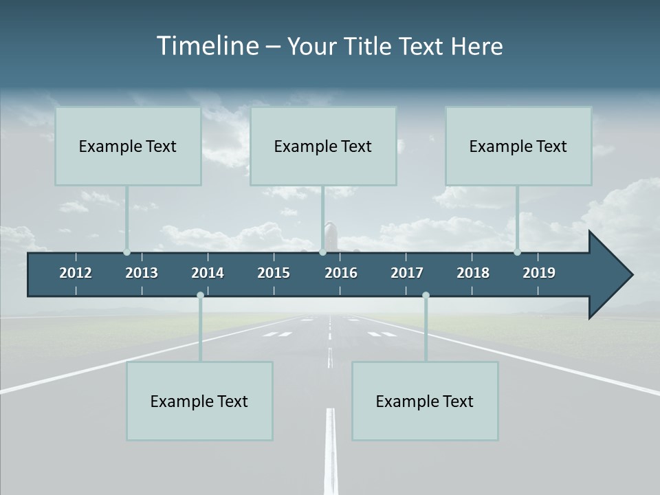 Flying Jet Travel PowerPoint Template