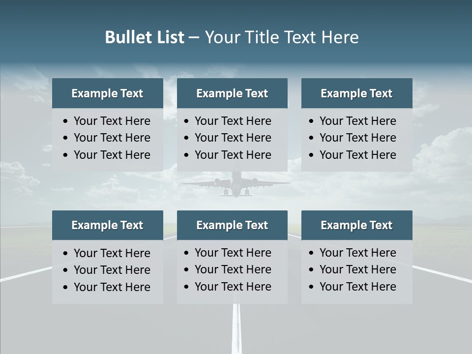 Flying Jet Travel PowerPoint Template