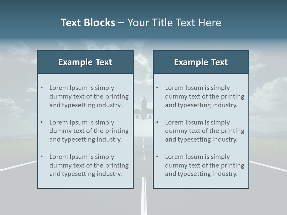 Flying Jet Travel PowerPoint Template