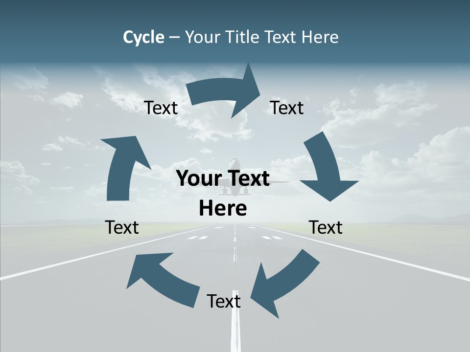 Flying Jet Travel PowerPoint Template