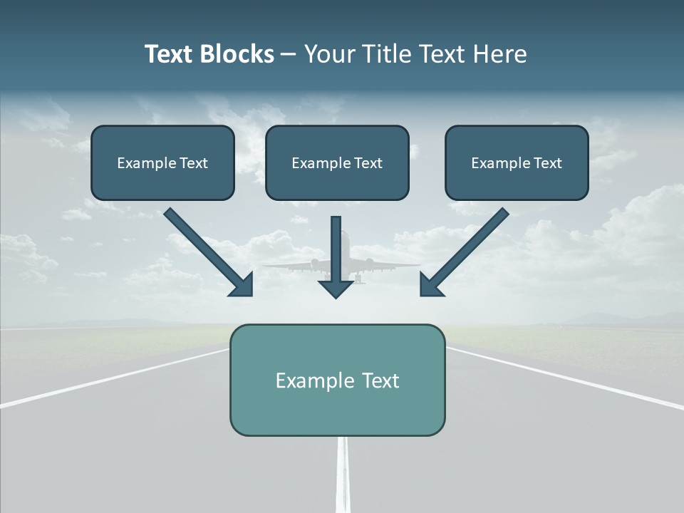 Flying Jet Travel PowerPoint Template