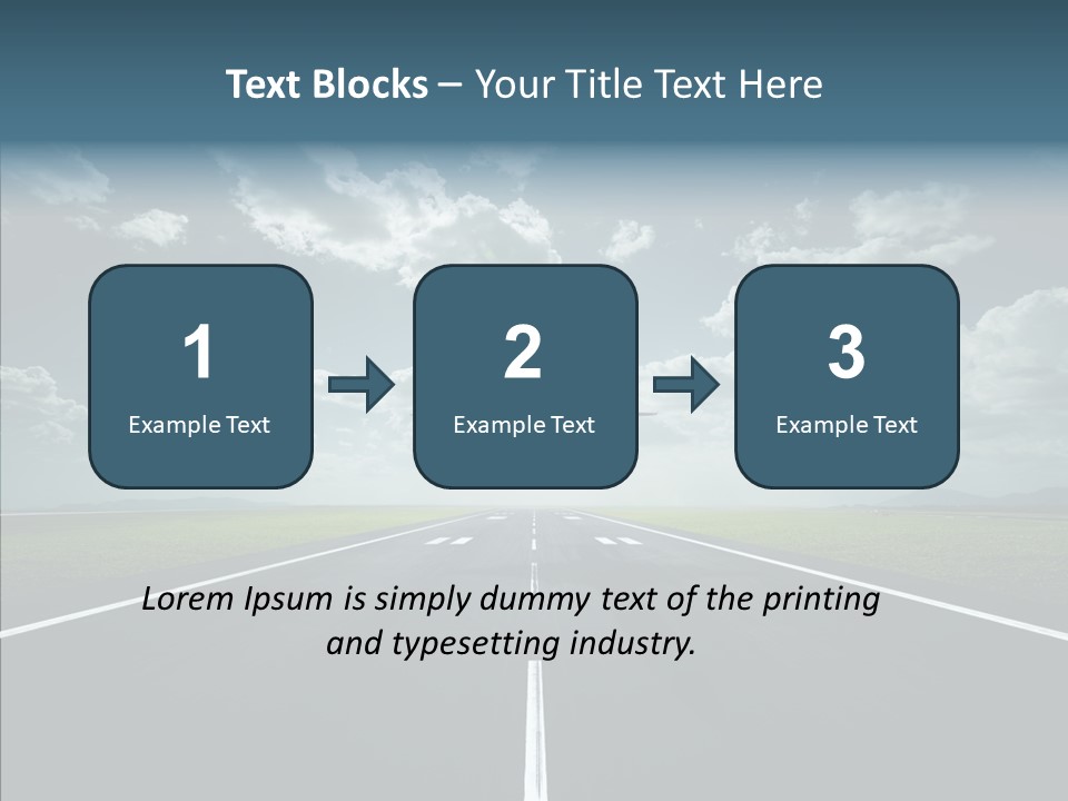 Flying Jet Travel PowerPoint Template