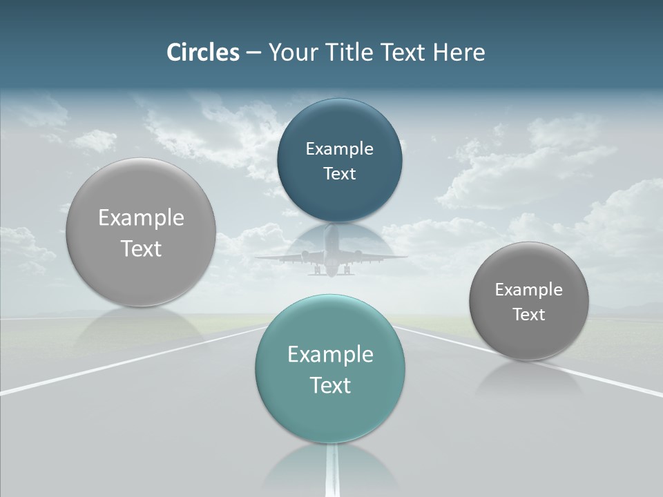 Flying Jet Travel PowerPoint Template