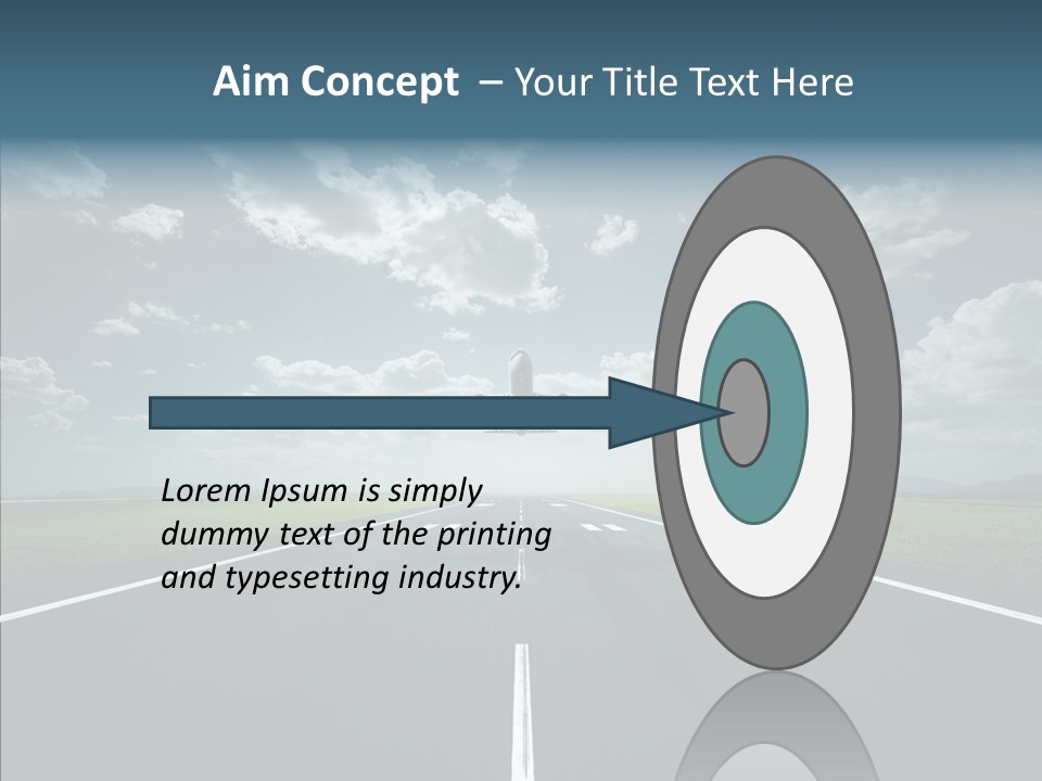 Flying Jet Travel PowerPoint Template