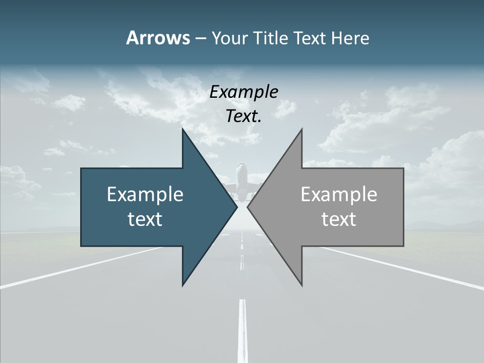 Flying Jet Travel PowerPoint Template