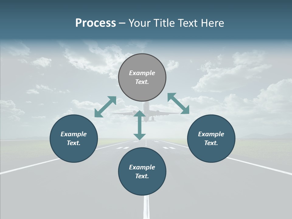 Flying Jet Travel PowerPoint Template