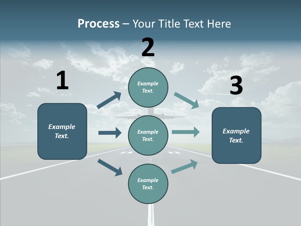 Flying Jet Travel PowerPoint Template