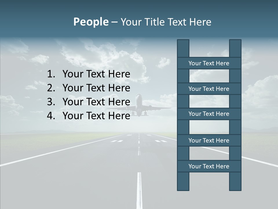 Flying Jet Travel PowerPoint Template