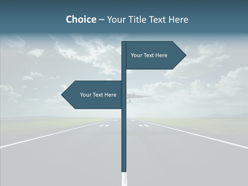 Flying Jet Travel PowerPoint Template