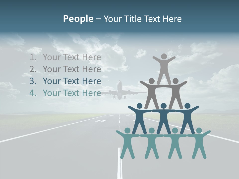 Flying Jet Travel PowerPoint Template