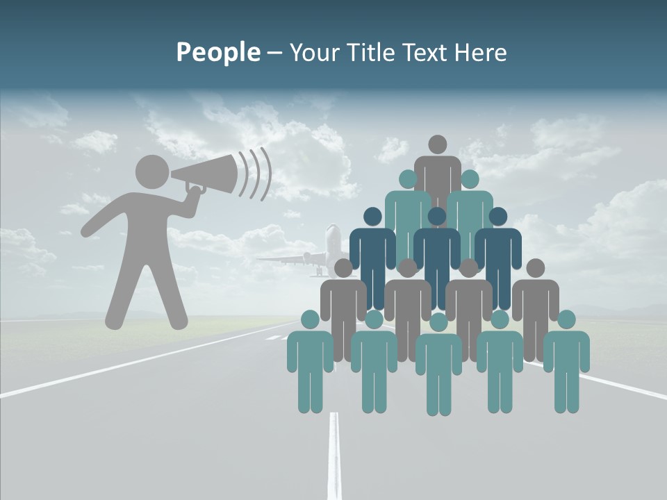 Flying Jet Travel PowerPoint Template