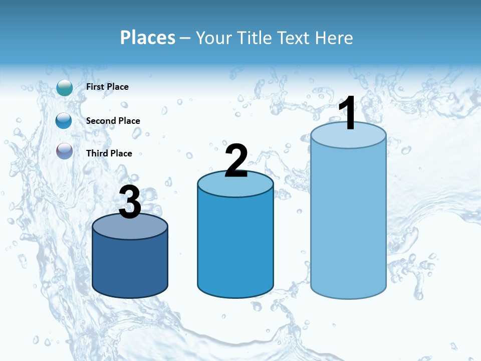 Clean Splash Bubble PowerPoint Template