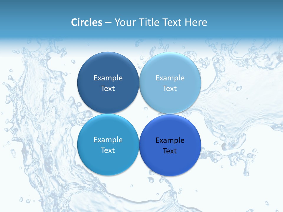 Clean Splash Bubble PowerPoint Template