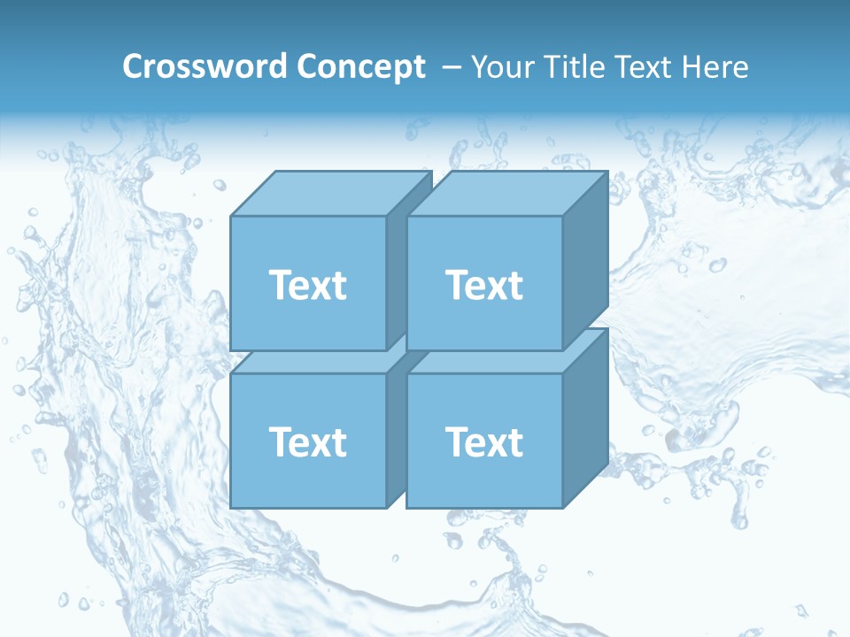 Clean Splash Bubble PowerPoint Template