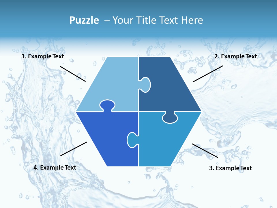 Clean Splash Bubble PowerPoint Template