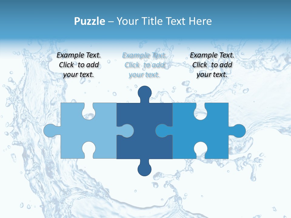 Clean Splash Bubble PowerPoint Template