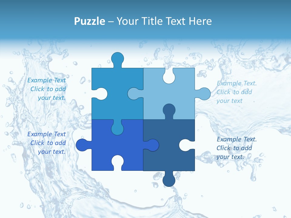 Clean Splash Bubble PowerPoint Template