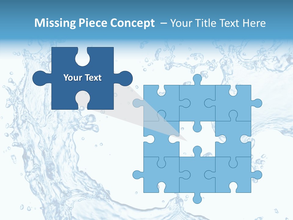 Clean Splash Bubble PowerPoint Template