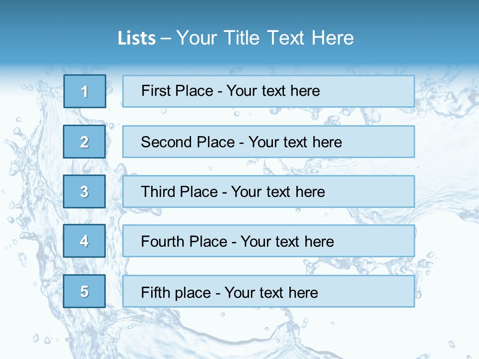 Clean Splash Bubble PowerPoint Template