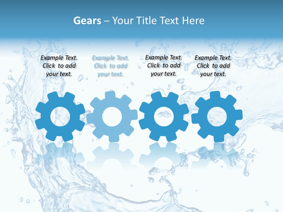 Clean Splash Bubble PowerPoint Template