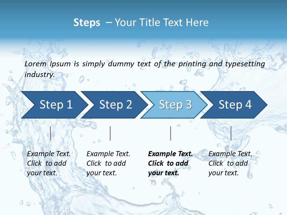 Clean Splash Bubble PowerPoint Template