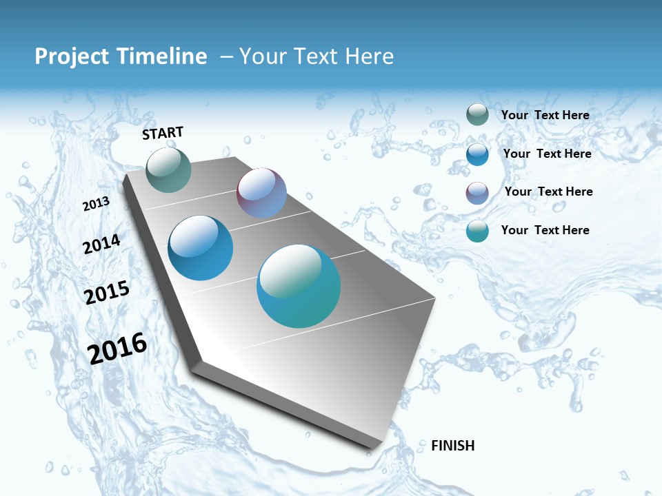 Clean Splash Bubble PowerPoint Template