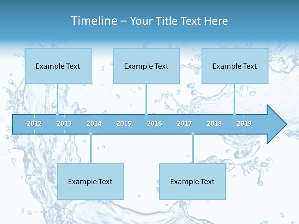 Clean Splash Bubble PowerPoint Template