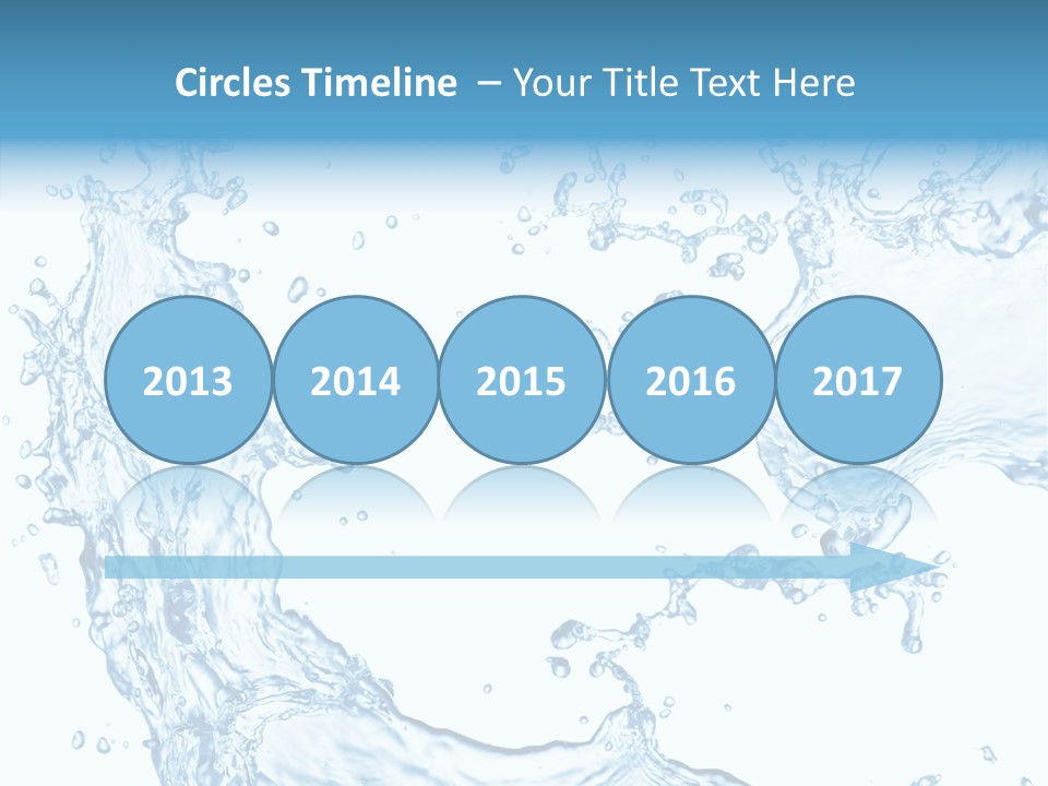 Clean Splash Bubble PowerPoint Template