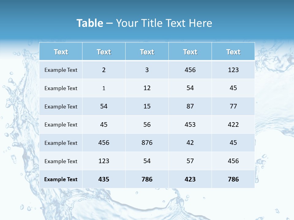 Clean Splash Bubble PowerPoint Template