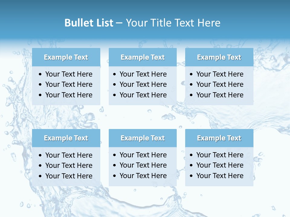 Clean Splash Bubble PowerPoint Template